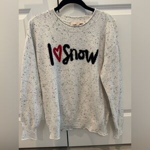 Loft “I love snow” sweater